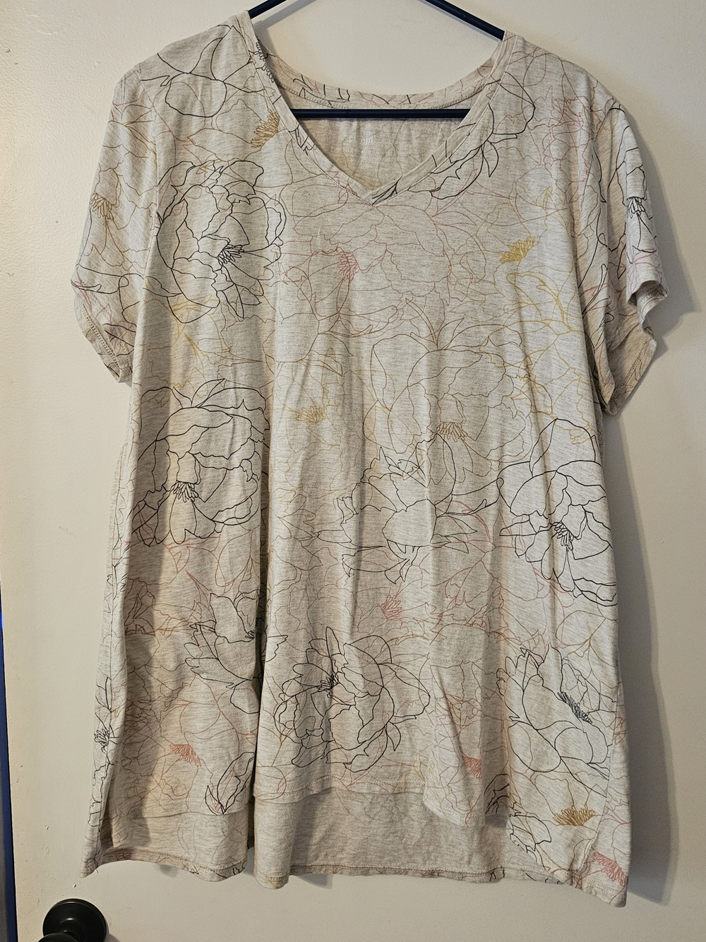 J.Jill Purejill Pima Elliptical Tee 100% Pima Cotton Size XL